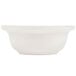A white bowl with a white background.