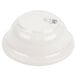 A Hall China ivory pot pie baking bowl with a lid.