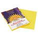 SunWorks 8403 9 inch x 12 inch Yellow Pack of 58# Construction Paper - 50/Sheets