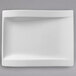 Villeroy & Boch 10-2525-2646 NewWave 10 1/4 inch x 7 3/4 inch Rectangular White Premium Porcelain Plate - 4/Case