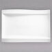Villeroy & Boch 10-2525-2697 NewWave 14 1/2 inch x 10 inch Rectangular White Premium Porcelain Gourmet Plate - 4/Case