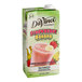 A carton of DaVinci Gourmet Strawberry Banana Real Fruit Smoothie Mix with a picture of a strawberry and a banana.