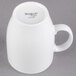 A white Libbey porcelain mug with a handle.