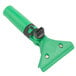 A green Unger ErgoTec SwivelLoc squeegee handle with black trim.