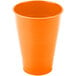 A Creative Converting Sunkissed Orange plastic cup.