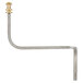 A metal pipe with a gold tip on one end.