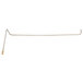 A long metal rod with a gold tip and a metal hook on the end.