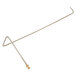 A long metal rod with a gold tip.