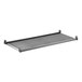 A rectangular solid shelf kit with a gray surface and black frame, designed for shelving systems.
