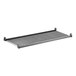A rectangular vented shelving kit with a grey slatted surface and black frame, designed for storage organization.