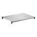 A rectangular solid shelf kit with a smooth surface and four corner supports.