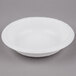 A white paper bowl with a white edge.