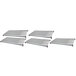 A white metal grate with holes for Cambro CBSK1842V5580 Camshelving® Basics Plus shelves.