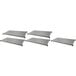 Four grey shelves for Cambro Camshelving® Basics Plus on a white background.