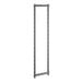 A gray stationary shelving post kit designed for supporting shelving units.