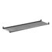A rectangular solid shelf kit with a grey surface and black frame, designed for shelving systems.