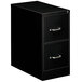 OIF EFS21109 Black Steel 2-Drawer Letter Filing Cabinet - 15 inch x 26 1/2 inch x 29 inch
