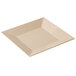 A square white plate with a square edge.
