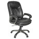 OIF GM4119 Black Executive Leather High-Back Swivel / Tilt Chair with Arms