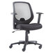 OIF CD4218 Black Mesh Mid-Back Swivel / Tilt Chair with Arms