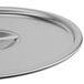 a close-up of a silver lid