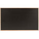 Aarco OC4872B 48 inch x 72 inch Black Solid Oak Wood Frame Slate Composition Chalkboard