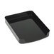 Officemate 22232 2200 Series 10 1/4 inch x 13 5/8 inch x 2 inch Black 1 Section Front Load Plastic Desk Tray Organizer