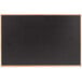 Aarco OC4860B 48 inch x 60 inch Black Solid Oak Wood Frame Slate Composition Chalkboard