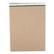 A close-up of a TOPS Docket writing tablet with brown paper and a green stripe.