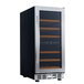 Eurodib USF33D Single Section Dual Temperature Full Glass Door Undercounter Wine Refrigerator