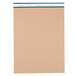 The TOPS Double Docket narrow ruled writing tablet with brown paper and green trim.