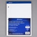 An Ampad white 3-hole punched writing pad with blue and white packaging.