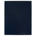 A navy blue rectangular folder with a white border.