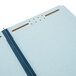 A blue Pendaflex letter size fastener folder.