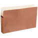 A brown legal size file pocket by Pendaflex.