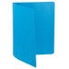 A blue rectangular Oxford report cover with 3 fasteners.