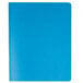 A light blue Oxford report cover with a white rectangle