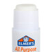 A white Elmer's glue stick with orange and blue text.