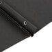 An Oxford black report cover with 3 fasteners and holes.