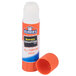 An Elmer's clear plastic bottle with a label on it and a glue stick cap.