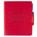 A red Pendaflex folder with black text reading "Personnel Records" and 5 colorful tab dividers.