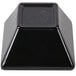 An American Metalcraft black square melamine sauce cup.