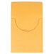 A yellow Pendaflex classification pocket with a curved edge.