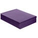 A stack of purple Oxford 2-pocket folders.