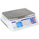 A white Cardinal Detecto digital counting scale with a silver top.