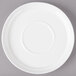 A white Bon Chef porcelain saucer with a circular rim.