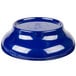 A cobalt blue melamine salsa dish by Thunder Group on a table.