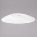 A white Bon Chef slanted oval porcelain bowl.