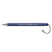 MMF Industries 28708 Secure-A-Pen Blue Ink Medium Point Ballpoint Counter Pen with Chain and Antimicrobial Protection