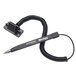 MMF Industries 28608 Wedge Blue Ink Medium Point Ballpoint Counter Pen with Coil, Scabbard Style Base, and Antimicrobial Protection
